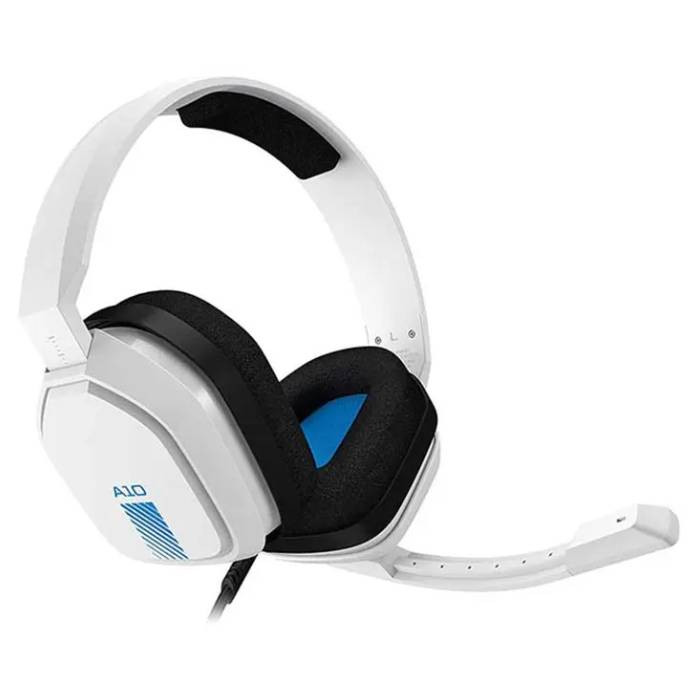 هدست گیمینگ رنگ آبی و سفید Astro A10