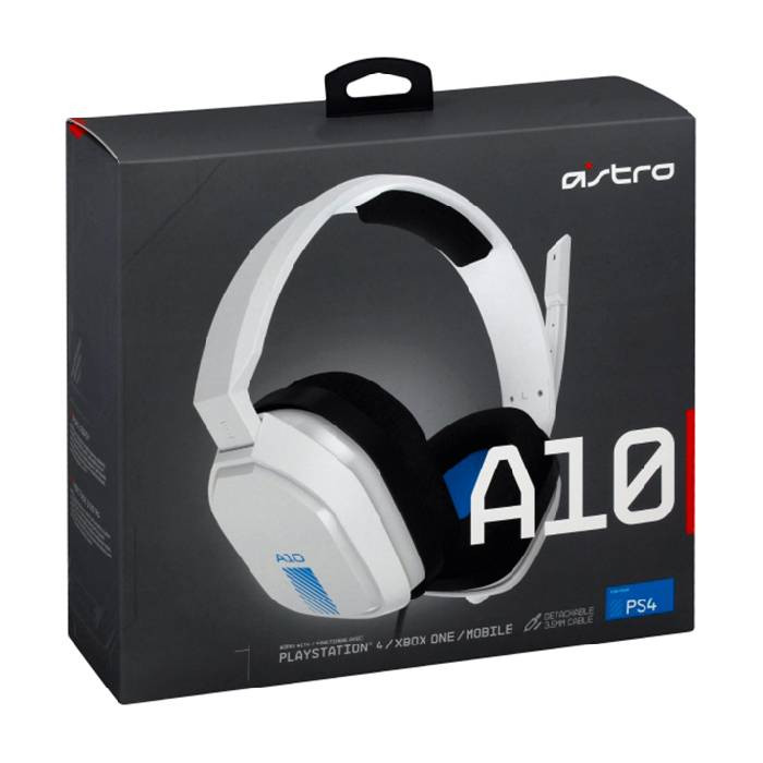 هدست گیمینگ رنگ آبی و سفید Astro A10