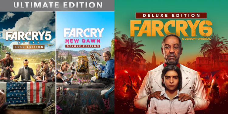 اکانت قانونی بازی باندل فارکرای سه بازی Far Cry 6 Deluxe Edition Far Cry 5 Gold Edition Far Cry New Dawn Deluxe Edition پلی استیشن 4 و 5 (قبل از ثبت سفارش استعلام بگیرید)