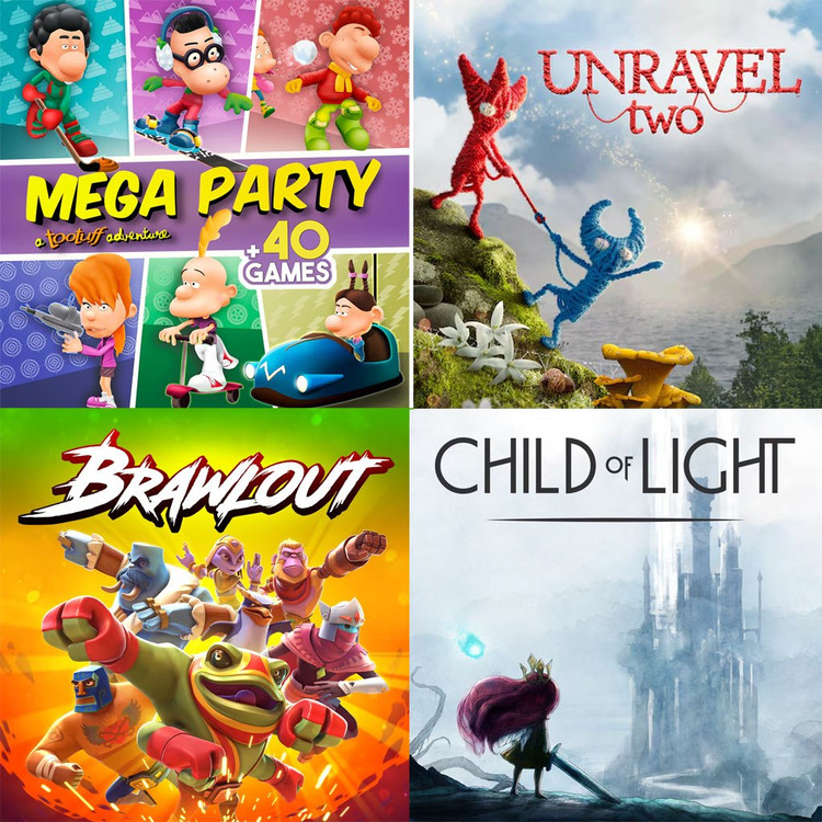 اکانت قانونی و اختصاصی بازی باندل Mega Party - A Tootuff Adventure Unravel Two Brawlout Child of Light پلی استیشن 4 و پلی استیشن 5